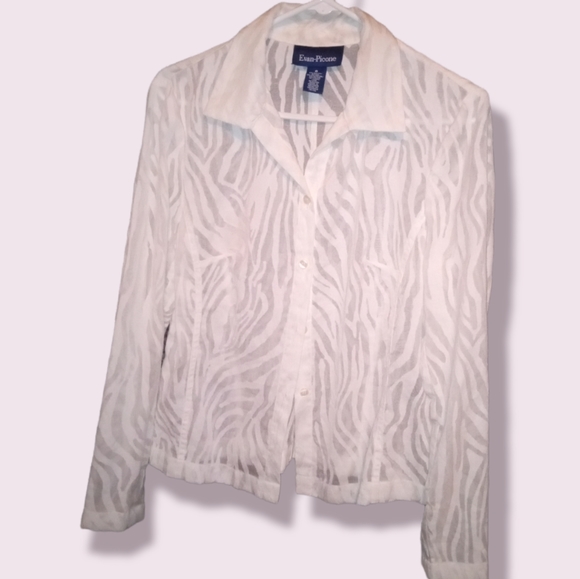 EVAN PICONE OFF WHITE BLOUSE - Picture 1 of 7